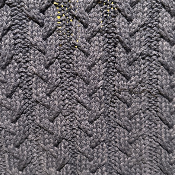 DAVI & DANI Cable Navy Knit Vest with White Trim​ - Picture 8 of 10